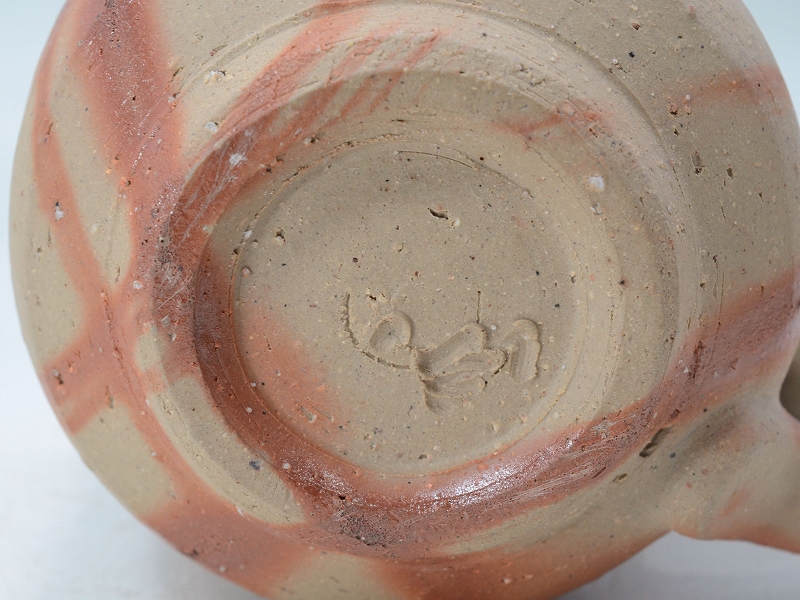 陶芸窯 25106]緋襷マグカップ（藤原康）｜備前焼わかくさ